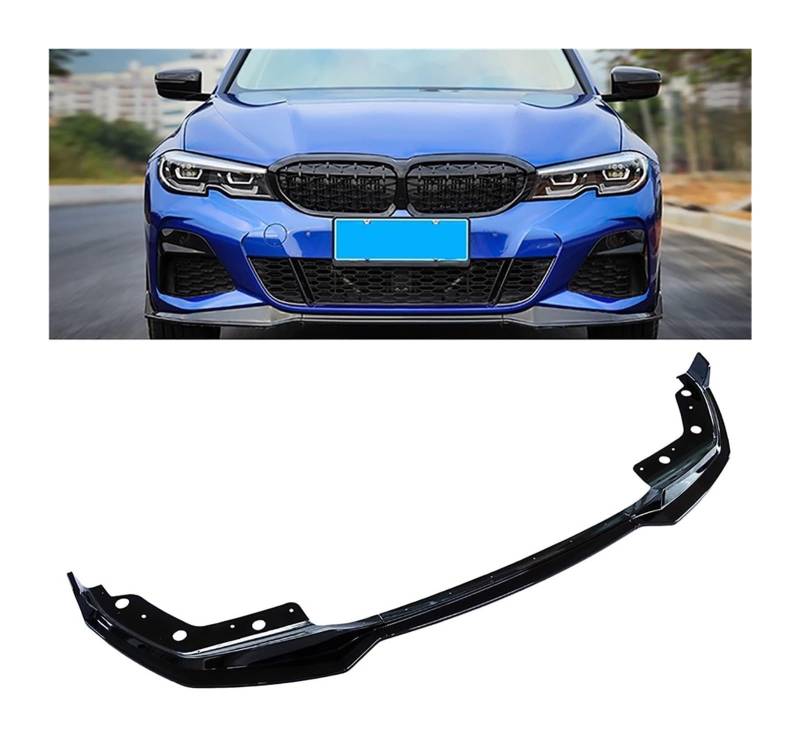 Frontstoßstange Spoiler Für B&MW 3er G20 G28 2019 2020 Frontstoßstange Lip Chin Spoiler Carbon Look Frontdiffusor Diffusor Auto Frontspoiler von LADPZJNW