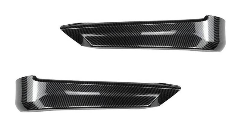 Frontstoßstange Spoiler Für B&MW 3er-Serie E90 E91 320i 330i Tech Für LCI 2009–2012 Frontstoßstangen-Seitensplitter-Abdeckung Luftauslass Ansaugspoiler Schutzverkleidung(Carbon Look Splitter) von LADPZJNW