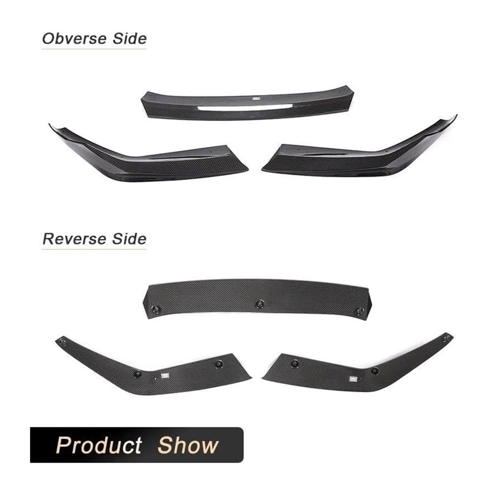 Frontstoßstange Spoiler Für B&MW 5 Series F90 M5 Limousine Für LCI 2020 2021 Frontlippenspoiler Splitter Schürze Auto Vorderstoßstange Lip Chin Spoiler von LADPZJNW