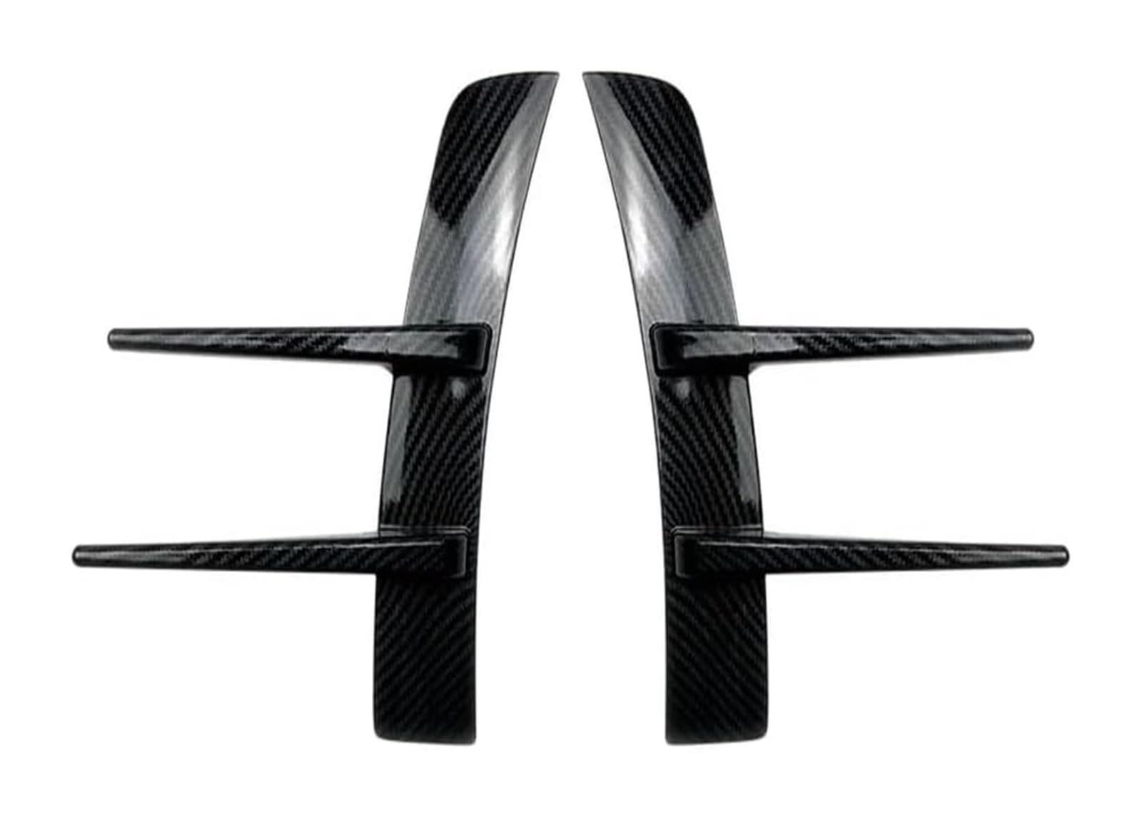 Frontstoßstange Spoiler Für B&enz A180 A200 A220 W177 Auto-Seitenschlitz-Zierspoiler Canards-Splitter-Zubehör 2 Stück Frontstoßstangen-Lippen-Frontspoiler(Carbon Fiber) von LADPZJNW