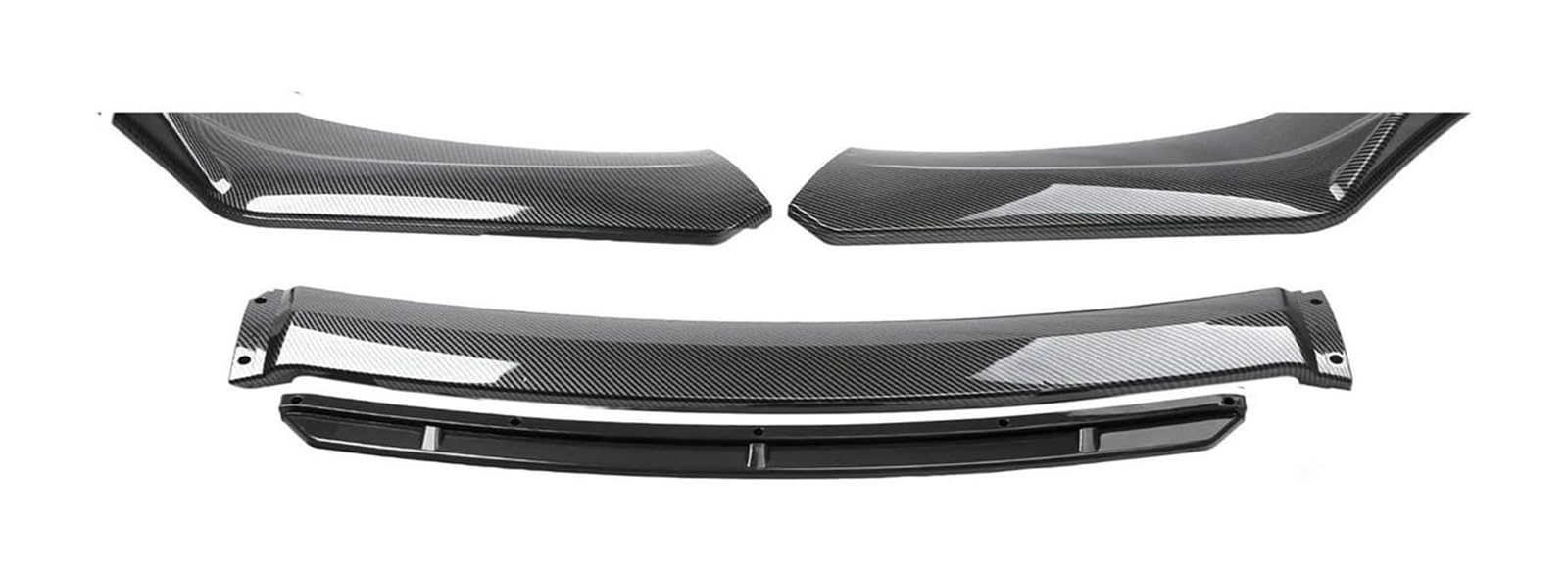 Frontstoßstange Spoiler Für Civic Limousine SI 2013-2015 9. Frontschürze Lippe Seite Splitter Diffusor Körper Kit Spoiler Wachen Universal Auto Front Spoiler(Carbon Look) von LADPZJNW