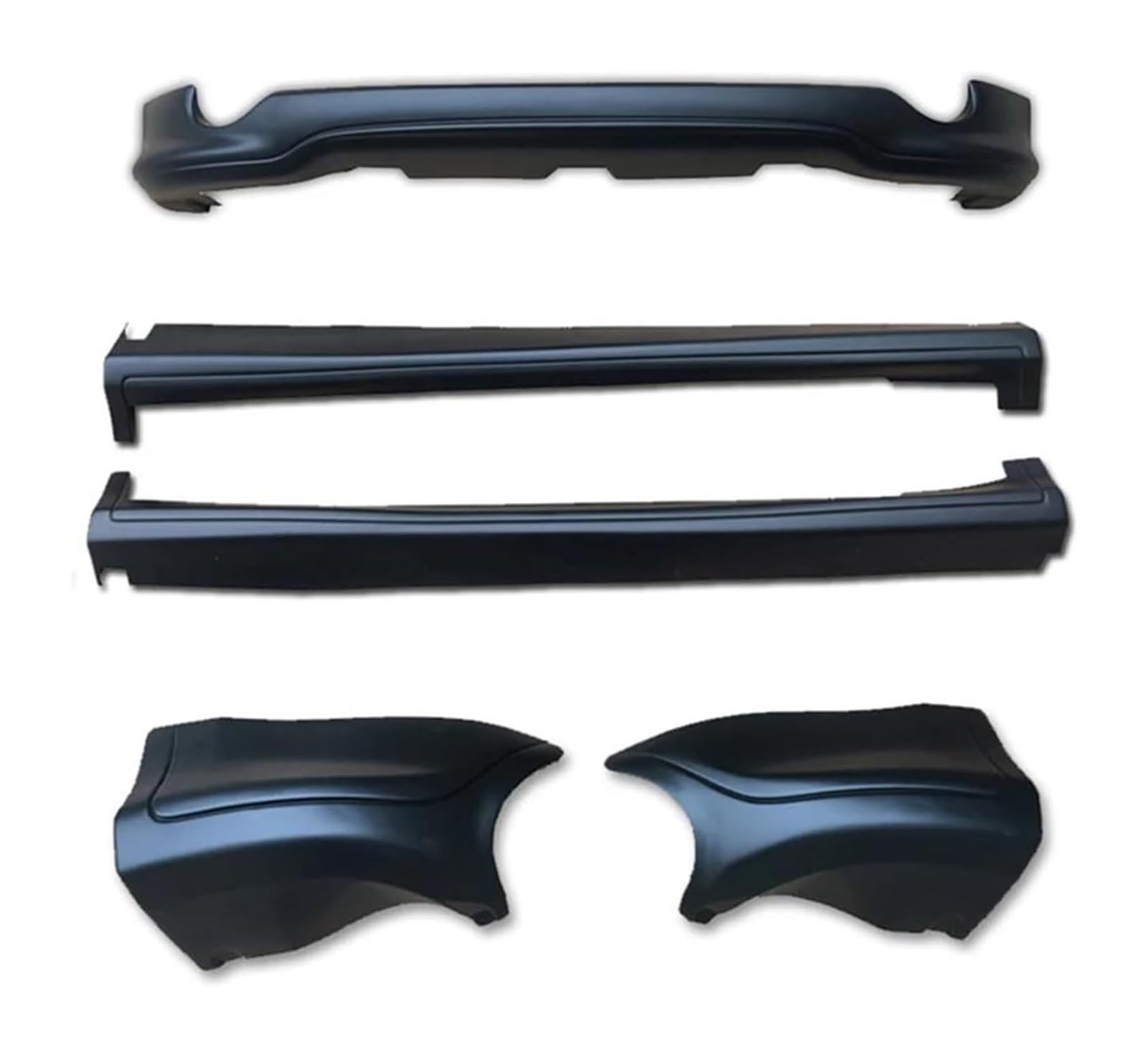 Frontstoßstange Spoiler Für FX35 2009-2014 Auto Vordere Stoßstange Lip Hinten Splitter Seitenschweller Body Kits PP Schwarz Primer Auto Body Kits von LADPZJNW