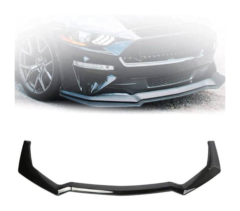 Frontstoßstange Spoiler Für Ford Für Mustang 2018-2020 Frontschürze Lippe Kinn Spoiler Carbon Look Front Diffusor Diffusor Auto Front Spoiler von LADPZJNW