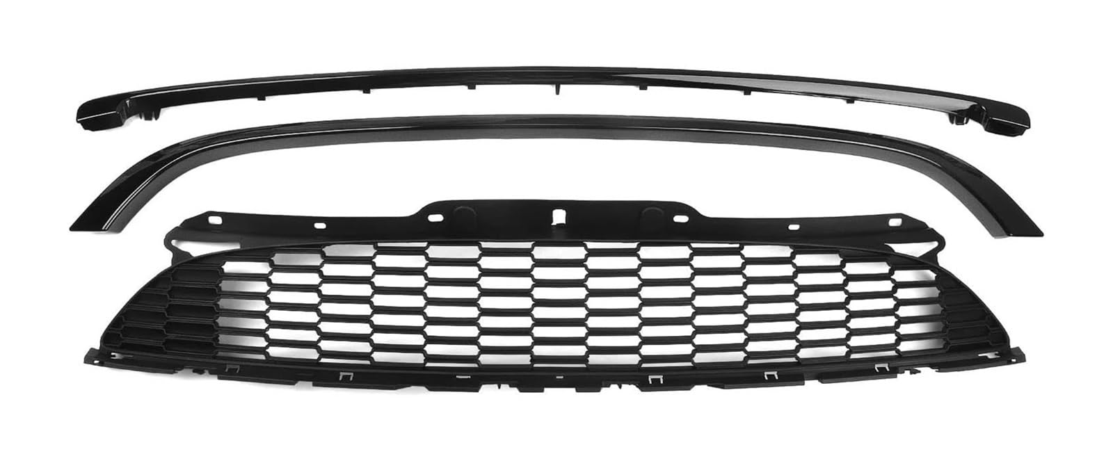 Frontstoßstange Spoiler Für M&ini Für Cooper S R55 R56 R57 R58 R59 2007-2015 Für JCW Stil Front Stoßstange Rahmen Trim Splitter Spoiler Oberen Grill Mesh Grill von LADPZJNW