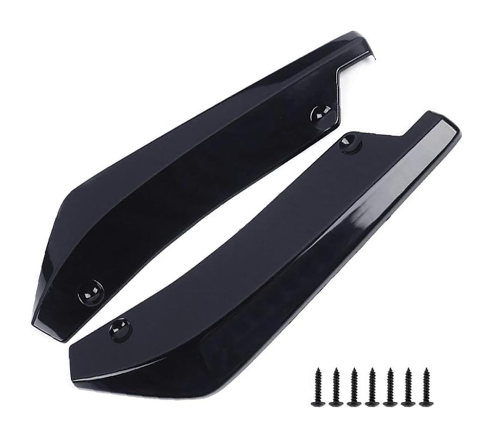 Frontstoßstange Spoiler Universal Auto Vorne Hinten Stoßstange Streifen Lip Verlängerung Spoiler Diffusor Splitter Kratzschutz Winglets Seite Rock Seite Schritt Rock(Schwarz) von LADPZJNW