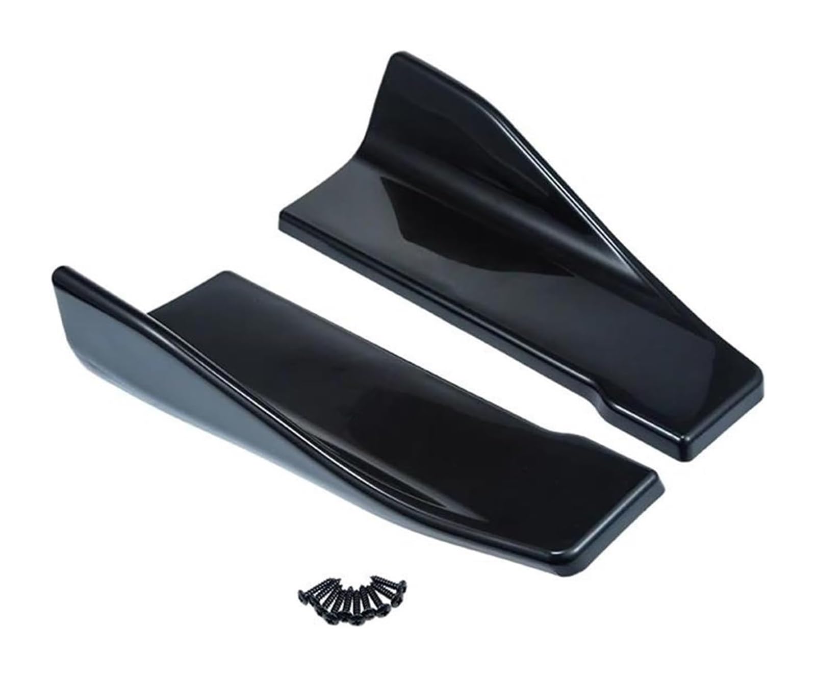 Frontstoßstange Spoiler Universal Schutz Zierleisten Styling Auto Spoiler Seitliche Frontschürze Hinten Seite Rock Lip Rocker Flügel Seite Schritt Rock(Schwarz) von LADPZJNW