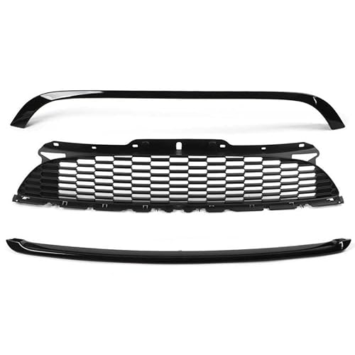 LADPZJNW Autositzbezüge Auto-Fronthaubengrill Wetterfester Frontstoßstangengrill Hauben-Mittelgrill Für R55 Für R56 Für R57 Für R58 Für R59 Für S JCW 2008-2015 Sitzbezügesets von LADPZJNW