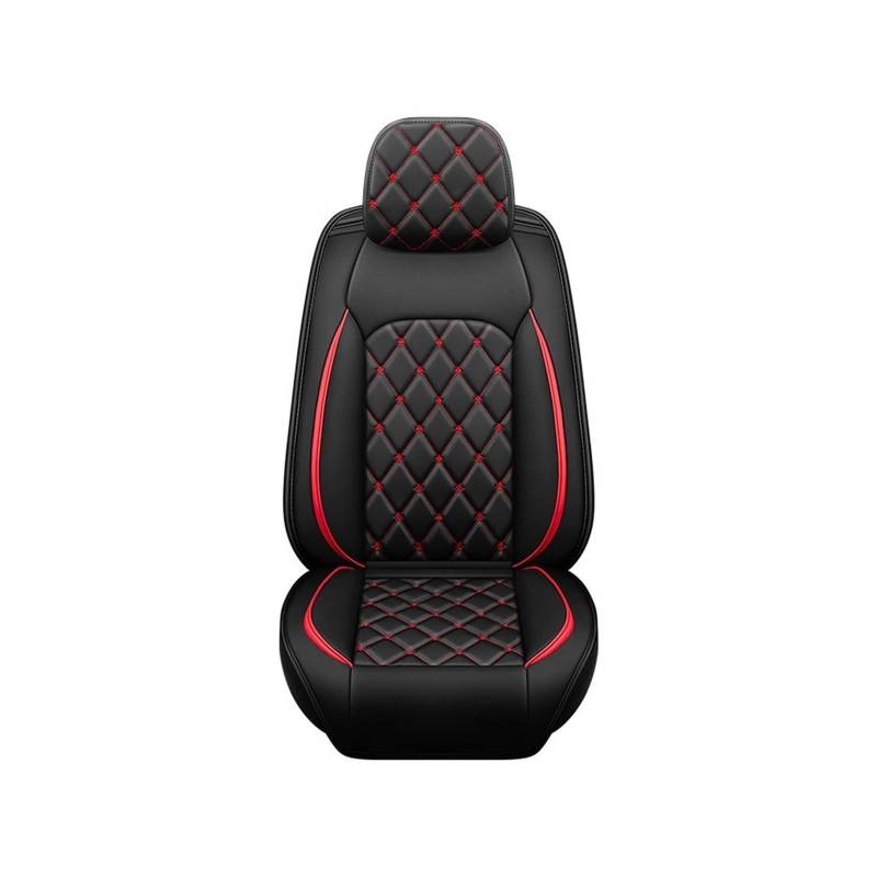 LADPZJNW Autositzbezüge Autositzbezüge, komplettes Set, Vier Jahreszeiten, universelle Lederbekleidung für die meisten Automodelle, Thing Auto Cushion. Sitzbezügesets(rot,1xHigh Back Seat Covers) von LADPZJNW