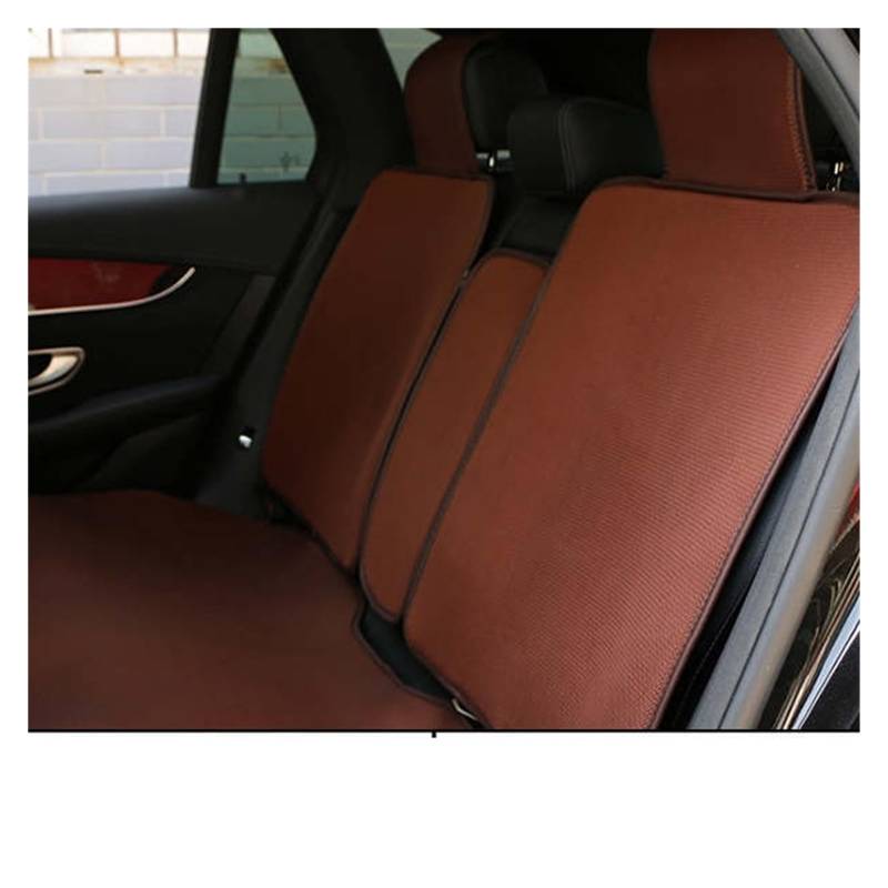 LADPZJNW Autositzbezüge Autositzbezug, ausgehöhlt, luftdurchlässig, universelles Autositzkissen, gemütlich, cool, Autositz-Umhang für Schutz. Sitzbezügesets(Braun,1xRear Seat Covers) von LADPZJNW