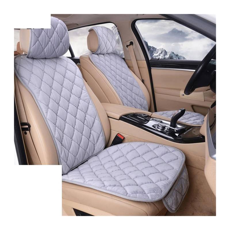 LADPZJNW Autositzbezüge Autositzbezug-Set, universelles rosa Sitzkissen, Autositzschutzmatte, Autobezüge. Sitzbezügesets(Grey,2xFront Seat Covers) von LADPZJNW