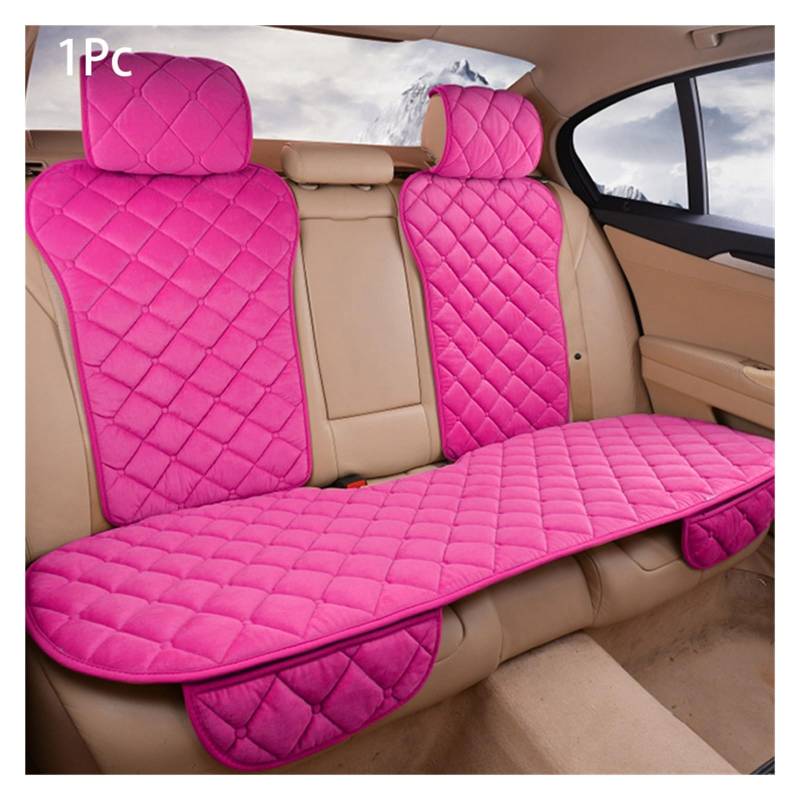 LADPZJNW Autositzbezüge Autositzbezug-Set, universelles rosa Sitzkissen, Autositzschutzmatte, Autobezüge. Sitzbezügesets(rot,1xRear Seat Covers) von LADPZJNW