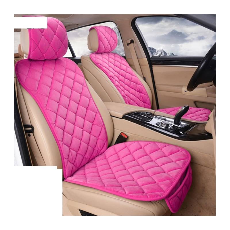 LADPZJNW Autositzbezüge Autositzbezug-Set, universelles rosa Sitzkissen, Autositzschutzmatte, Autobezüge. Sitzbezügesets(rot,2xFront Seat Covers) von LADPZJNW