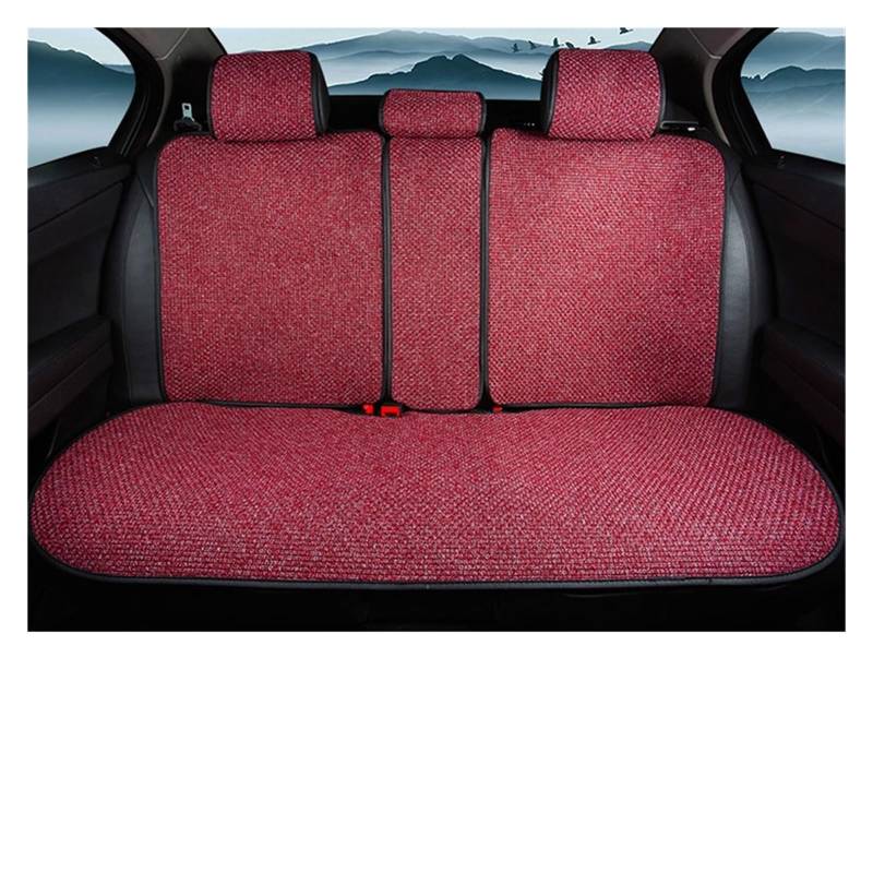 LADPZJNW Autositzbezüge Autositzbezug mit Rückenbezug, Sommer, schweißfest, Sitzkissen, atmungsaktiv. Sitzbezügesets(Grey,1xRear Seat Covers) von LADPZJNW