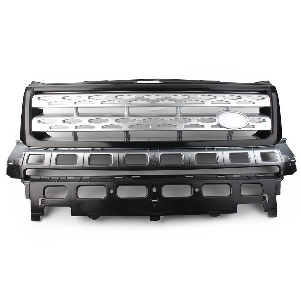 LADPZJNW Autositzbezüge Autozubehör Teile ABS Kühlergrill Stoßstange Mesh Grill Für L&and Für Rover Für Freelander 2 Für LR2 Für L359 2010-2016 Sitzbezügesets(Gray Gray Silver) von LADPZJNW