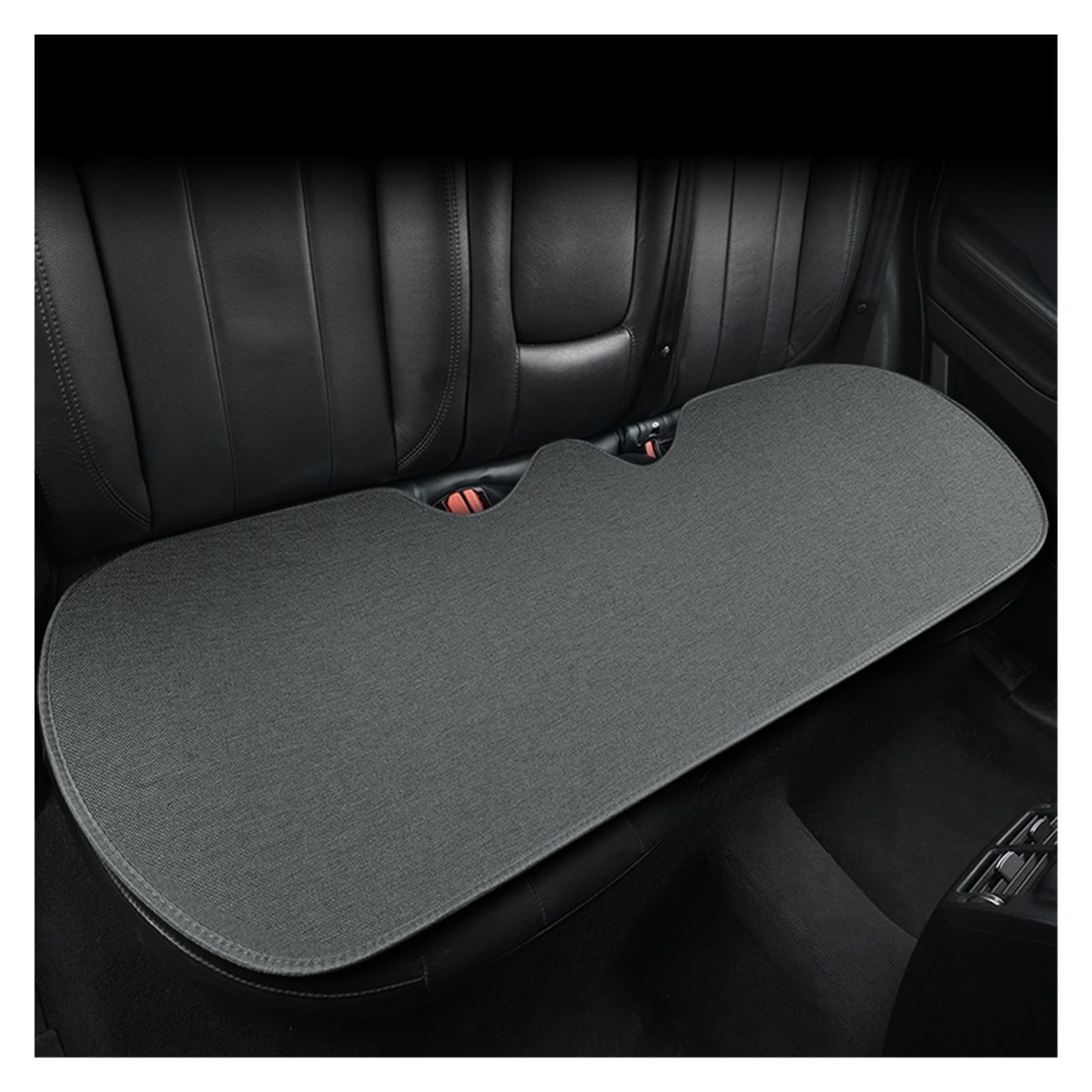 LADPZJNW Autositzbezüge Flax Autositzbezug, atmungsaktiv, Leinenstoff, vorne und hinten, Kissenschutz, Matte, universell einsetzbar. Sitzbezügesets(Grey,1xRear Seat Covers) von LADPZJNW