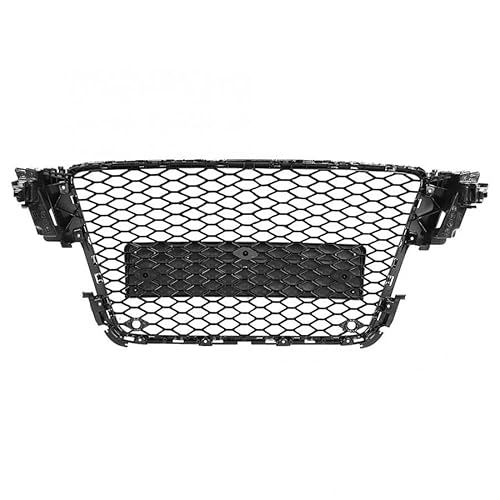 LADPZJNW Autositzbezüge Für A5 Für B8 Für S5 Für S-Line 2008-2011 Front-Racing-Grill, Verchromter Rahmen, Sport-Stoßstange, Mesh-Wabenschutz Sitzbezügesets(: Without Emblem) von LADPZJNW