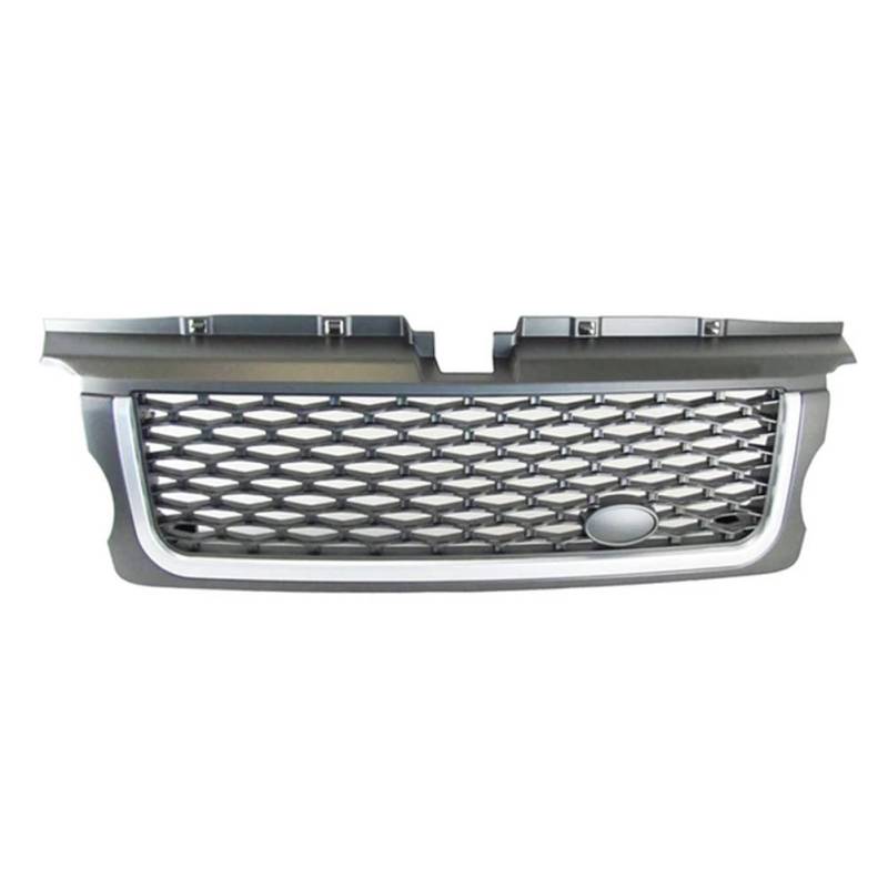 LADPZJNW Autositzbezüge Für L&and Range Für Sport Für Rover Für L320 Für L 320 2005-2009 Auto Frontstoßstange Grille Center Panel Exterior Styling Upper Grill Sitzbezügesets(Gray Siver Silver) von LADPZJNW