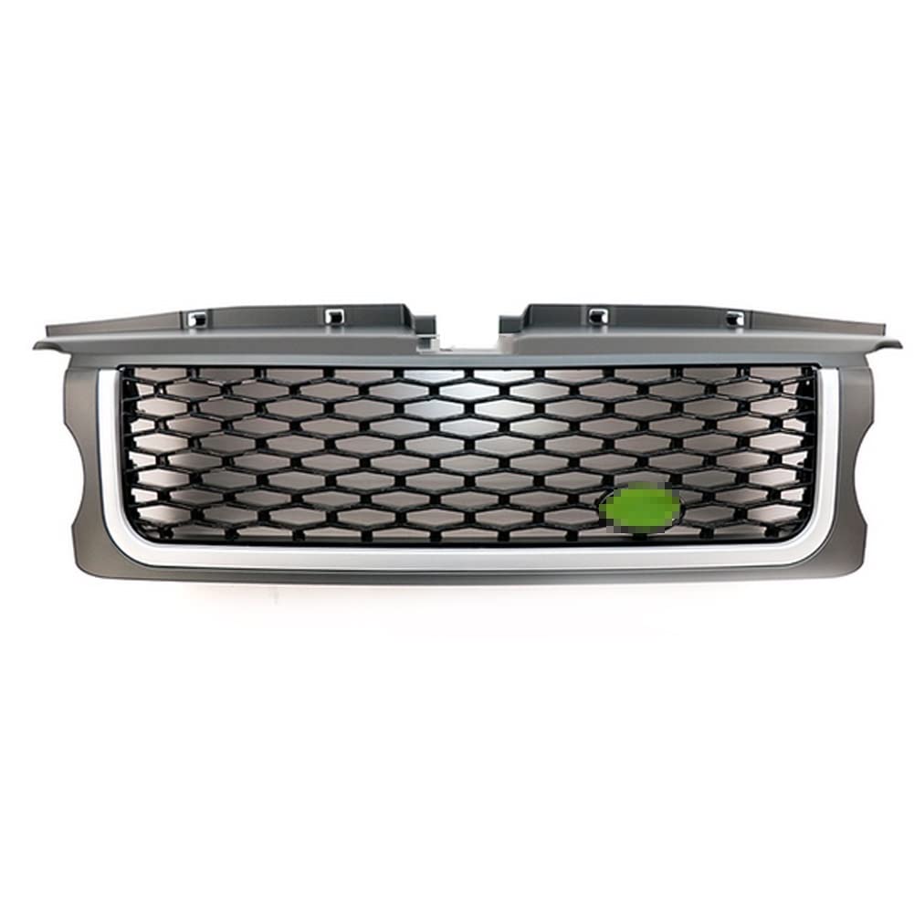 LADPZJNW Autositzbezüge Für L&and Range Für Sport Rover Für L320 Für L 320 2005-2009 Auto-Stoßfängergrill-Mittelteil Außen-Styling Oberer Grill Sitzbezügesets(Gray Silver Black) von LADPZJNW