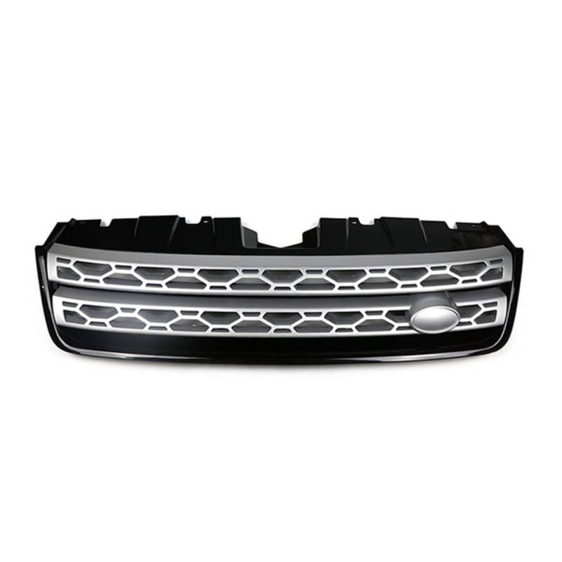 LADPZJNW Autositzbezüge Für L&and Rover Für Discovery Für Sport Für L550 2015-2019 Auto-Stoßfängergrill-Mittelteil Außen-Styling Oberer Grill Sitzbezügesets(Black Silver) von LADPZJNW