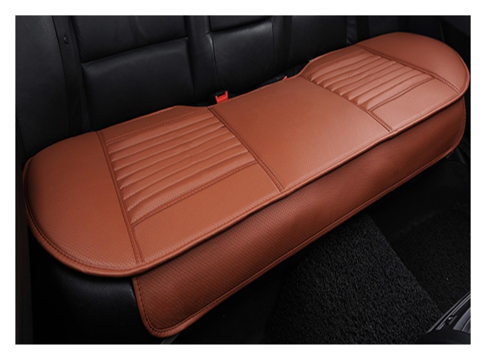 LADPZJNW Autositzbezüge Für Mercedes W124 W245 W212 W169 Ml W163 W246 Ml W164 Cla Gla W639 Universal Autositzbezug Bambuskohle. Sitzbezügesets(Orange,Rear seat Cover) von LADPZJNW