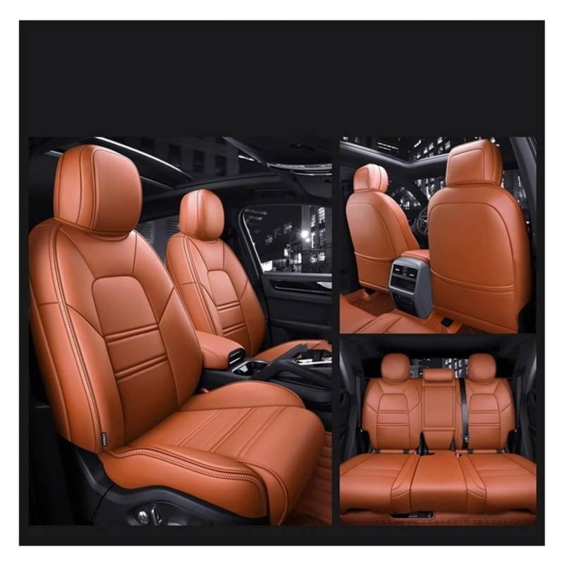 LADPZJNW Autositzbezüge Für P&orsche Für Cayman 2013 2014 2015 2016 Custom Car Seat Cover Full Set Interior Sitzbezügesets(8) von LADPZJNW