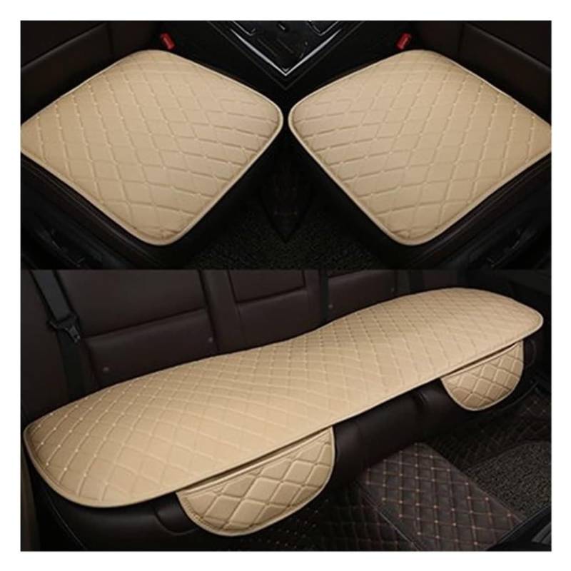 LADPZJNW Autositzbezüge Für Q5 Q2 Q3 Q7 Q8 S1 S4 S5 S6 SQ5 RS3 RS4 RS5 RS6 TT Autositzbezug Sitzkissen Sitzbezügesets(Beige) von LADPZJNW