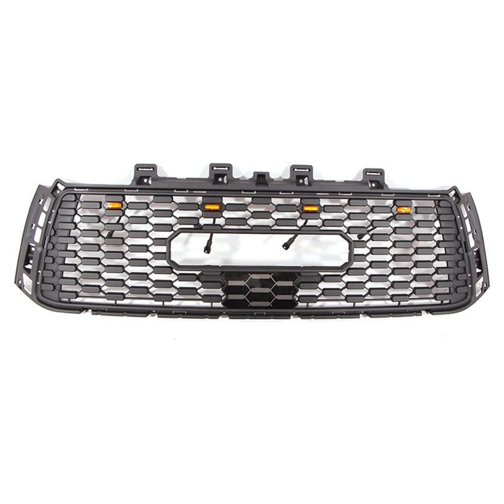 LADPZJNW Autositzbezüge Für T&oyota Für Tundra 2007-2013 Oberer Fronthaubengrill Racing-Grills ABS Mit -Stoßfängergitter Sitzbezügesets(with Lights) von LADPZJNW