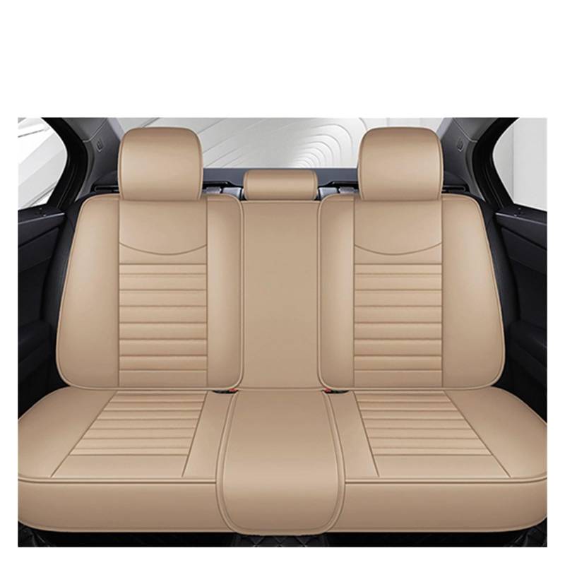 LADPZJNW Autositzbezüge Universal-Autositzbezug, Leder-Innenraum, Autositzbezüge, Matten, Sitzbezug-Schutzpolster. Sitzbezügesets(Beige,1 PCS Rear Seat Covers) von LADPZJNW