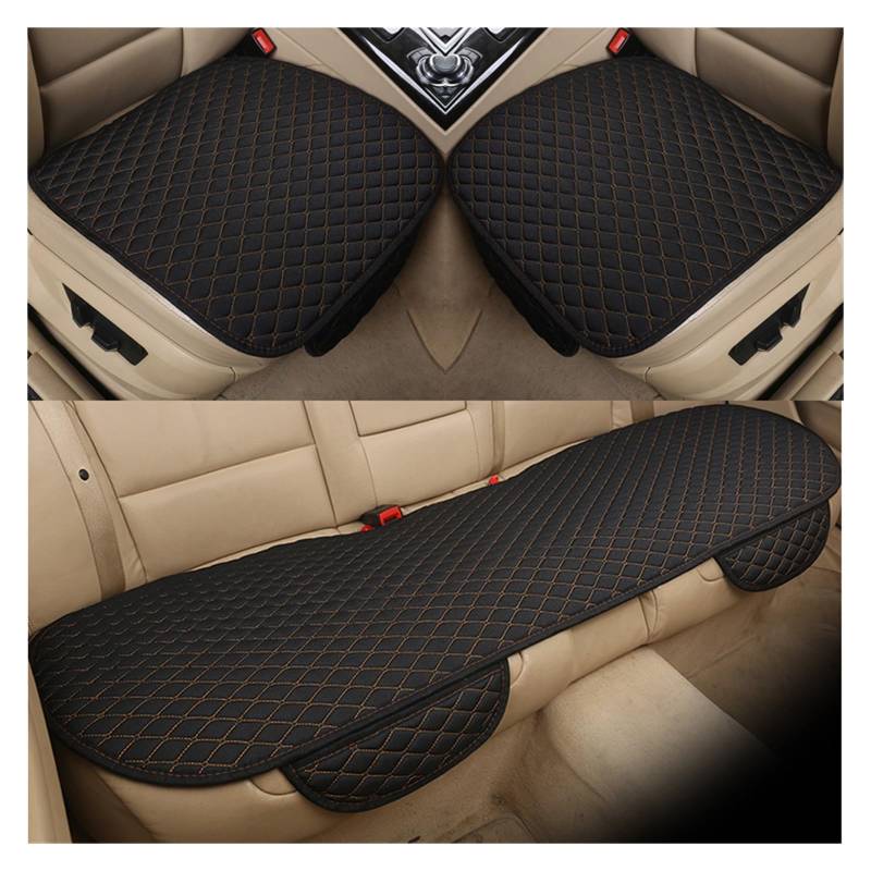 LADPZJNW Autositzbezüge Universal Autositzbezug Kissen vorne hinten Rücksitzbezug Autostuhl atmungsaktiver Schutz. Sitzbezügesets(Gold,Set of seat Covers) von LADPZJNW