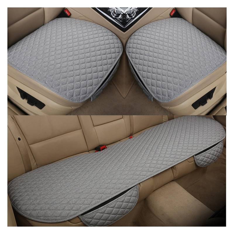 LADPZJNW Autositzbezüge Universal Autositzbezug Kissen vorne hinten Rücksitzbezug Autostuhl atmungsaktiver Schutz. Sitzbezügesets(Grey,Set of seat Covers) von LADPZJNW