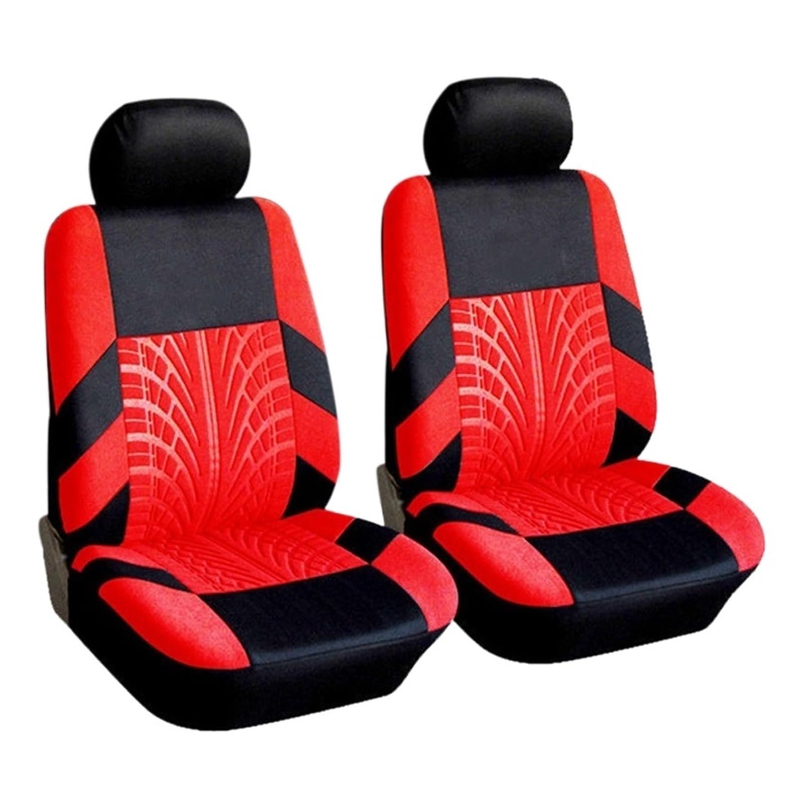 LADPZJNW Autositzbezüge Universell für Autobezüge, Sitz-Mesh-Schwamm-Design, vorne, Autositzbezug, Auto/LKW. Sitzbezügesets(rot,2xHigh Back Seat Covers) von LADPZJNW