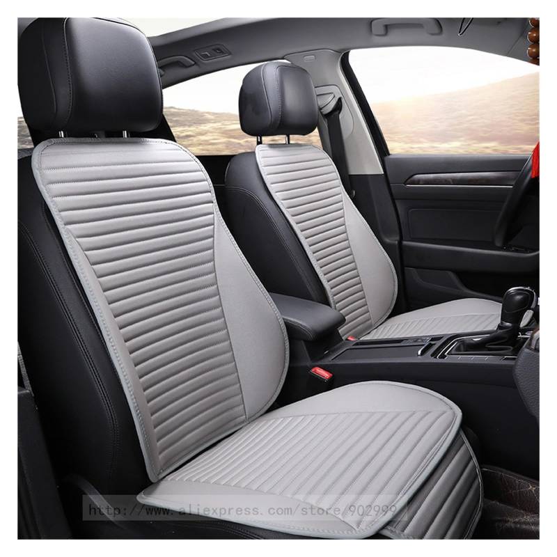 LADPZJNW Autositzbezüge Universelle Autositzbezüge, Pu-Leder, rutschfest, Wasser, leicht zu reinigen, Autositzkissen, Zubehör, Vier Jahreszeiten. Sitzbezügesets(Grey,1 PCS Rear Seat Covers) von LADPZJNW