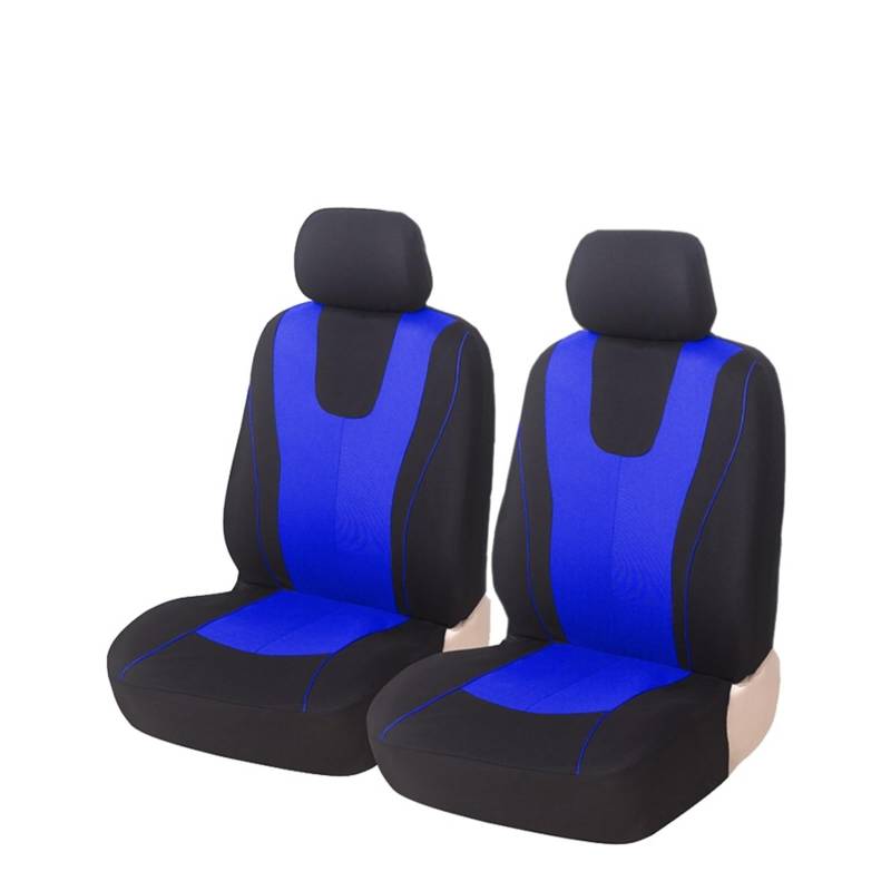 LADPZJNW Autositzbezüge Universeller Blauer Autositzbezug aus Polyestergewebe für Schutz der Sitzbezüge 2021. Sitzbezügesets(Blau,2 x Front seat Cover) von LADPZJNW