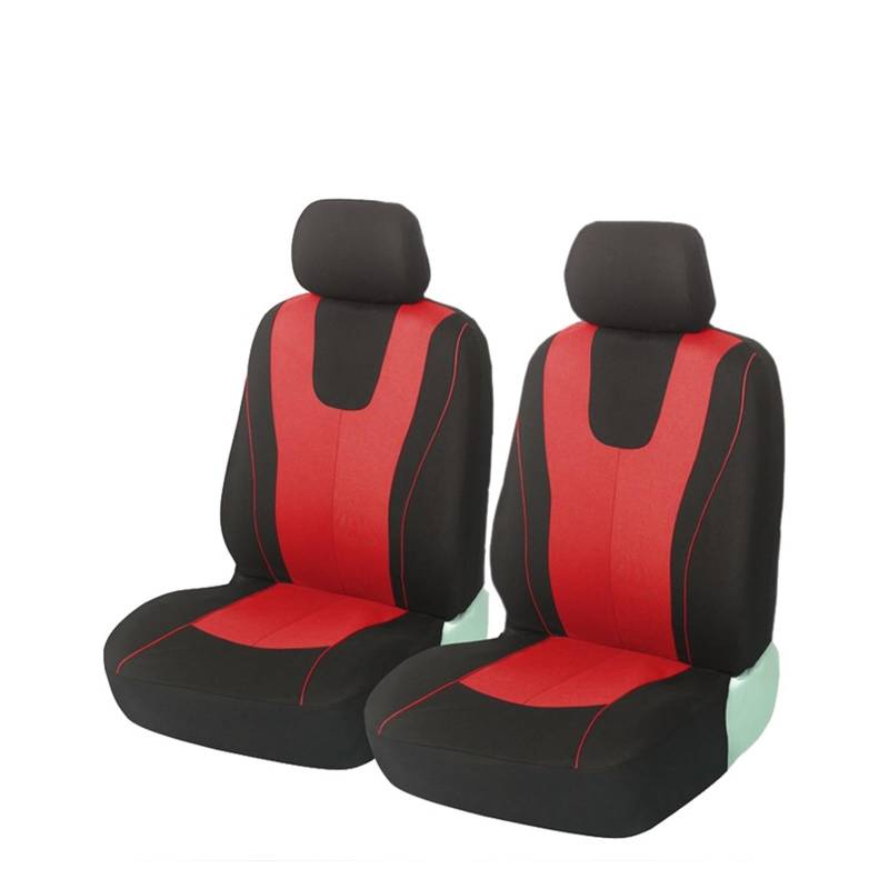 LADPZJNW Autositzbezüge Universeller Blauer Autositzbezug aus Polyestergewebe für Schutz der Sitzbezüge 2021. Sitzbezügesets(rot,2 x Front seat Cover) von LADPZJNW