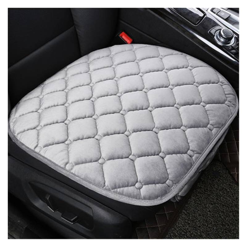 LADPZJNW Autositzbezüge Winter-Autositzbezug-Kissen, universelle Vorder- und Rücksitzbezüge, Auto-Stuhl-Pad, warm. Sitzbezügesets(Grey) von LADPZJNW