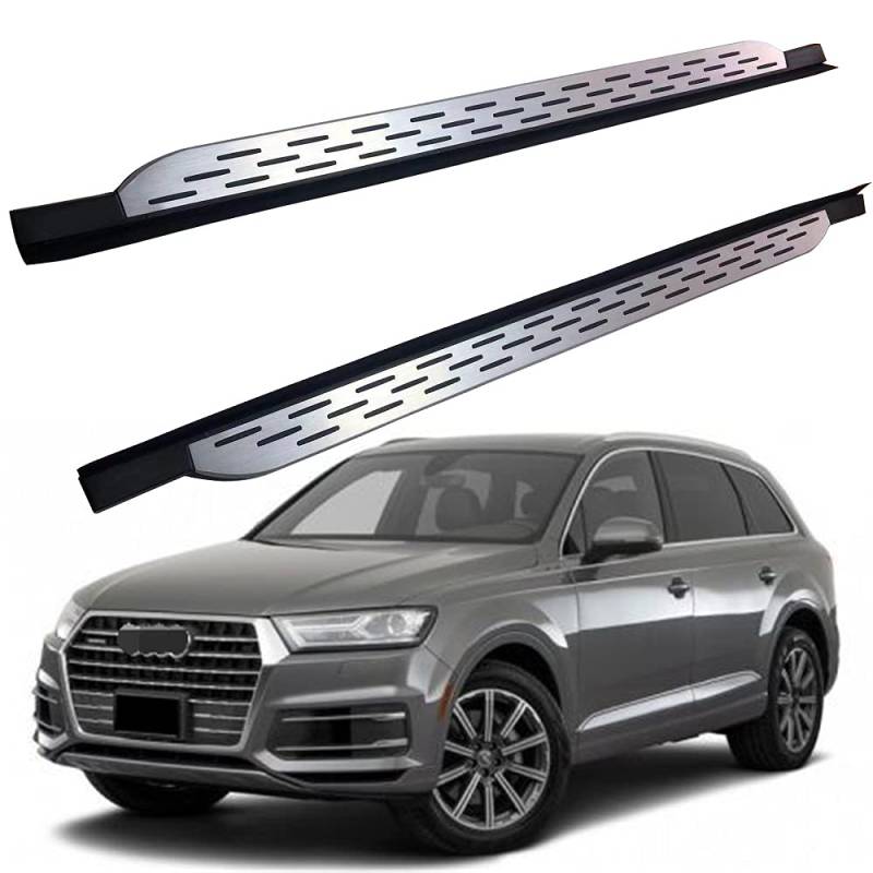 2 Stück/Set Trittbrett passend für Audi Q7 2016–2022 Side Step Nerf Bar Protect Side Bar von LAFENG