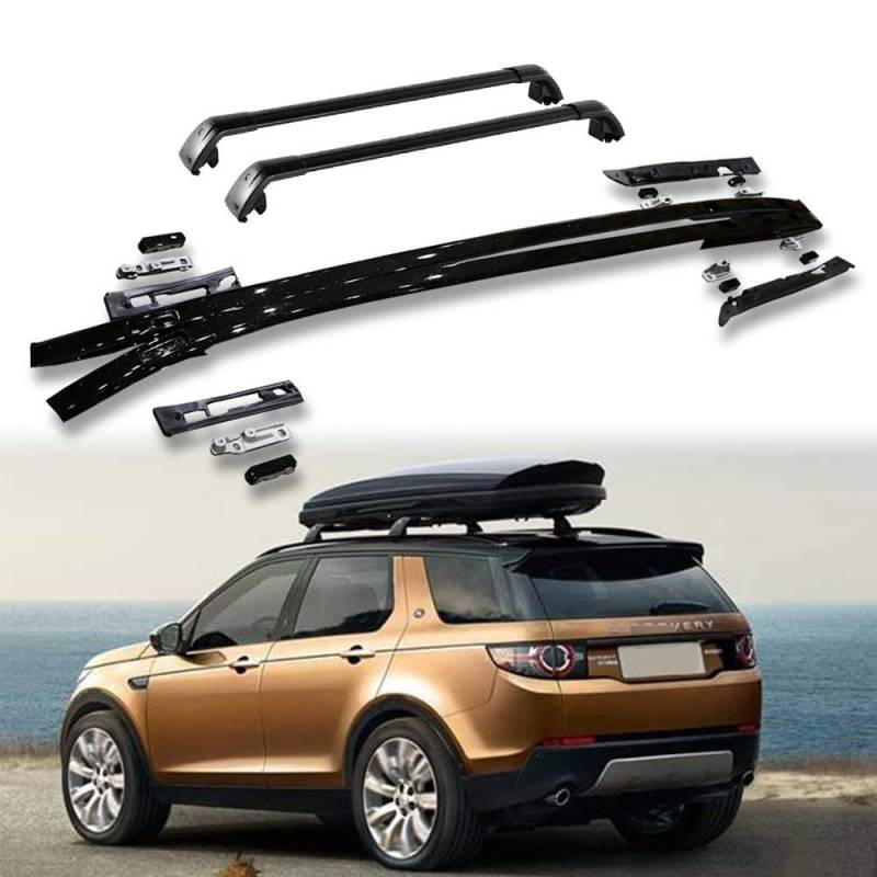 Dachträger-Set passend für Land Rover Discovery Sport 2015–2024, 4-teiliges Gepäckträger- und Querstangen-Set von LAFENG