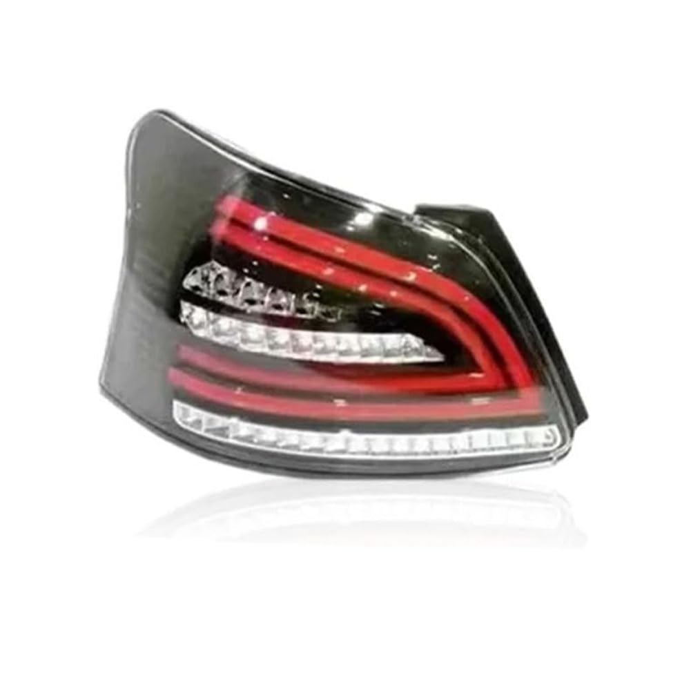 Auto Rückleuchten für Toyota Vios 2008-2013, Linke Rechte Bremslicht Weatherproof Brake Rücklichter Gehäuse Hinten Rücklicht Externes Zubehör,A/Red Left von LAFENI