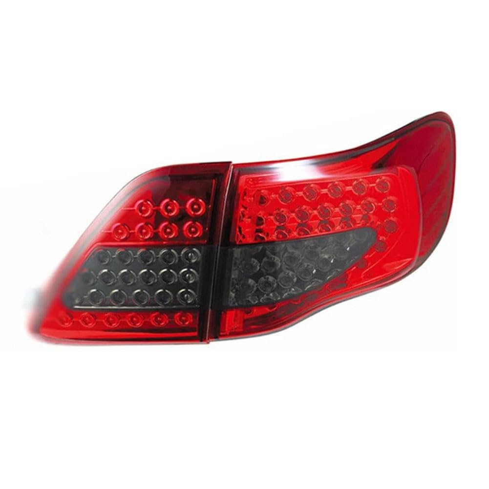 LAFENI Auto Rückleuchten für Toyota Corolla 2008-2011, Linke Rechte Bremslicht Weatherproof Brake Rücklichter Gehäuse Hinten Rücklicht Externes Zubehör,B/Red Right von LAFENI