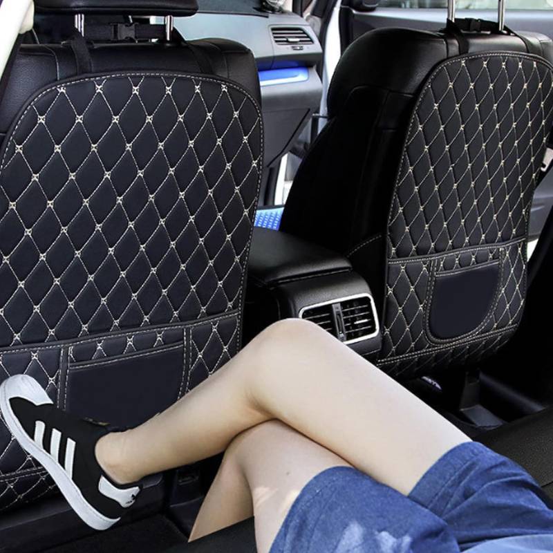 LAGNY Rücksitz-Kickpad Anti-Dirty-Schutzpolster für Audi A4 B9 Kombi 2015 2016 2017 2018-2022+, Wasserdichtes Plane Kick-Matten-Schutz für Autositz Zurück,A von LAGNY