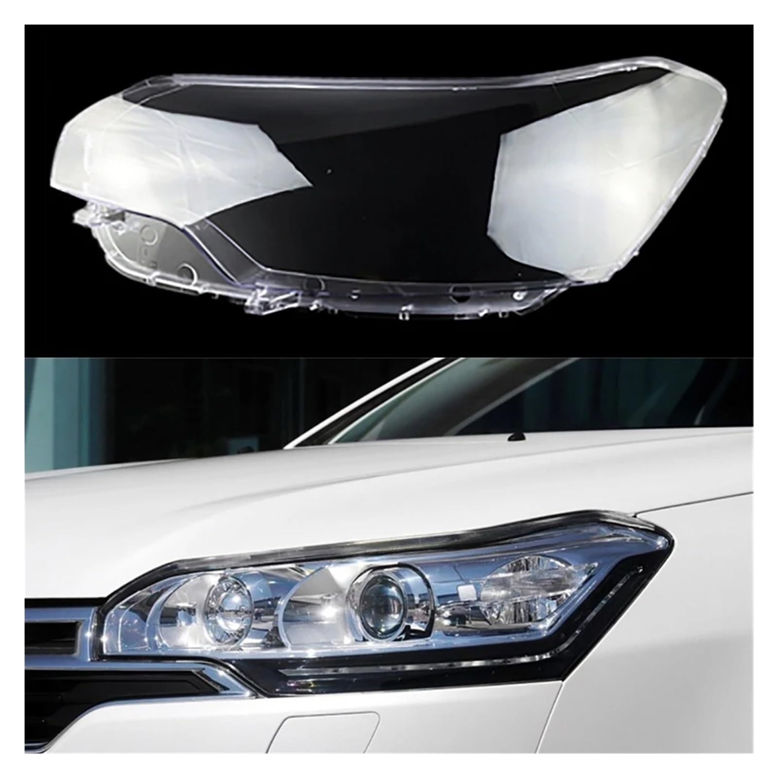 Auto Front Scheinwerfer Objektiv Licht Auto Shell Kompatibel for Citroen C5 2010 2011 2012 2013 2014 2015 2016 Scheinwerfer Abdeckung ersatz Lampenschirm(Left) von LAINGJINGMEI