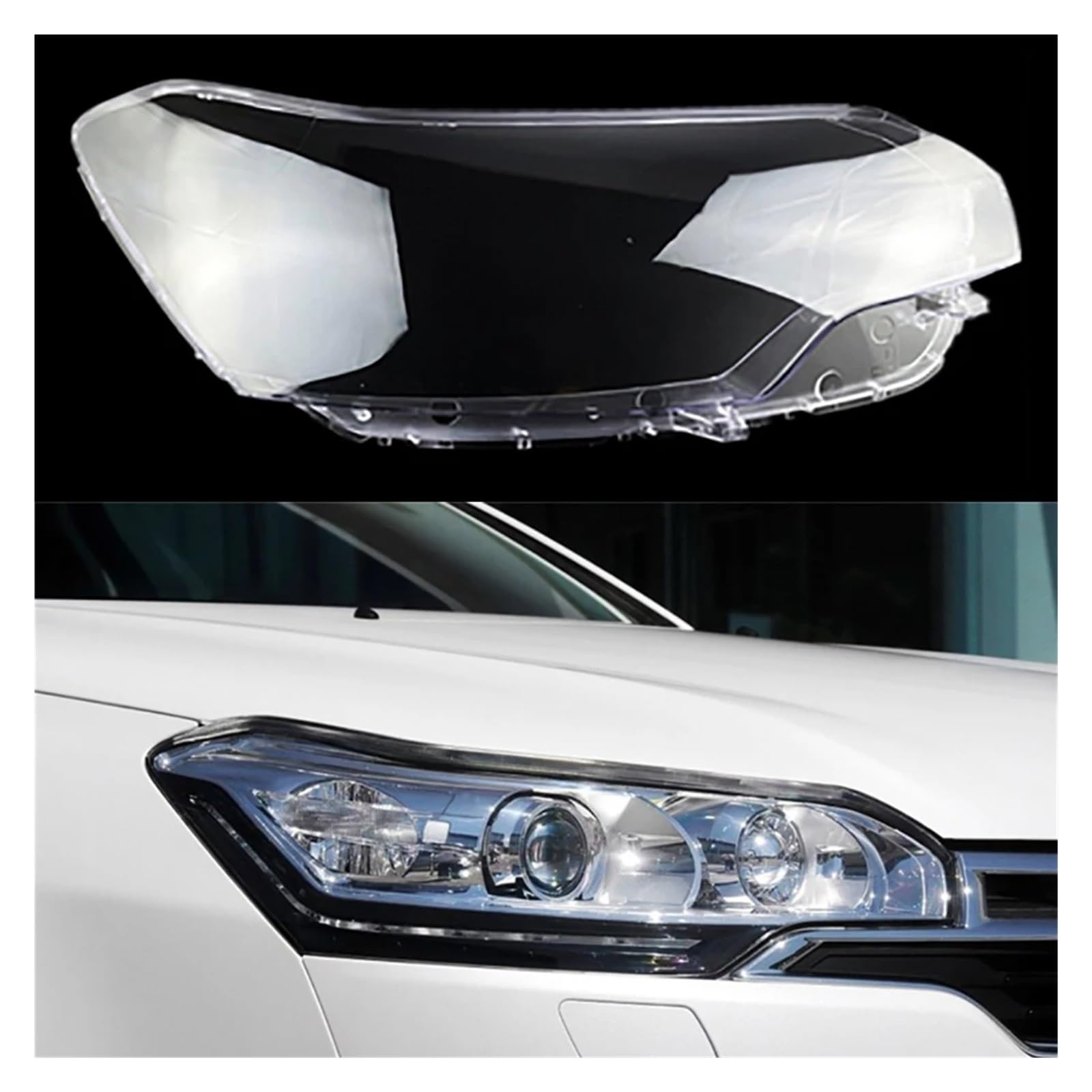 Auto Front Scheinwerfer Objektiv Licht Auto Shell Kompatibel for Citroen C5 2010 2011 2012 2013 2014 2015 2016 Scheinwerfer Abdeckung ersatz Lampenschirm(Right) von LAINGJINGMEI