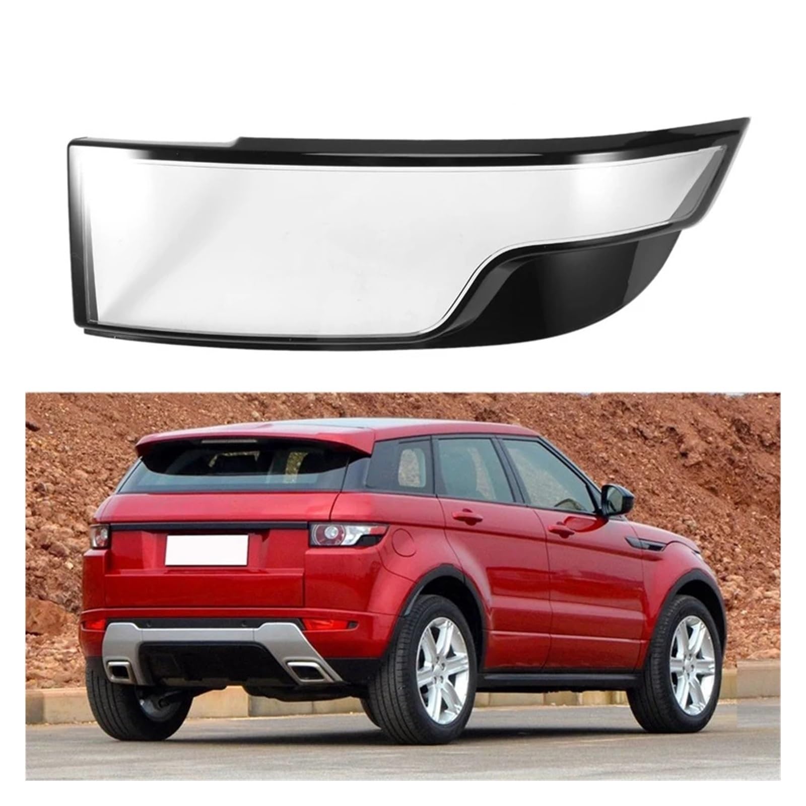 Auto-Rücklicht-Rücklicht-Abdeckung, Lampengehäuse, Lampenschirm-Gehäuse, kompatibel mit Land Rover Range Rover Evoque 2012–2015(Right) von LAINGJINGMEI