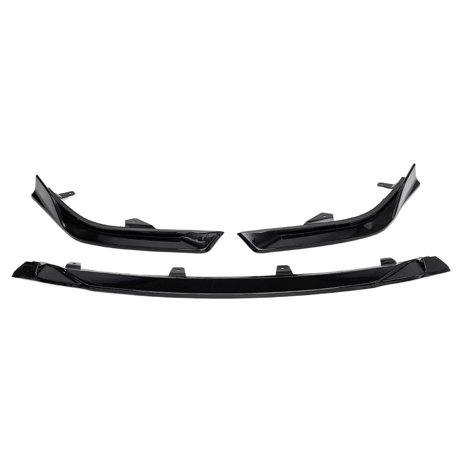 LAINGJINGMEI 3 stücke Auto Front Stoßstange Lip Splitter Körper Kit Spoiler Diffusor Kompatibel for Lexus es 350 300h 2018 2019 Trim Stoßstange for Lexus(Glossy Black) von LAINGJINGMEI