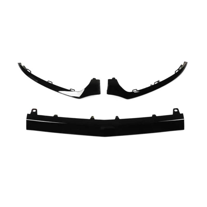 LAINGJINGMEI 3PCs Glanz Schwarz Front Stoßstange Unteren Zierleisten 2058851374 Kompatibel for Mercedes‑Benz C‑Class W205 C205 A205 von LAINGJINGMEI