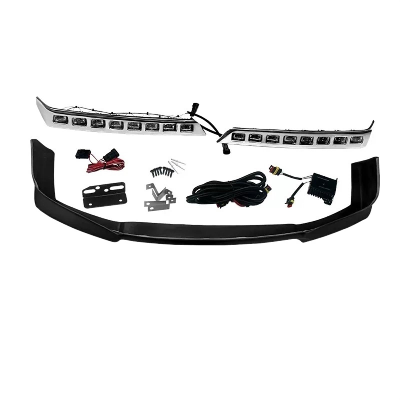 LAINGJINGMEI Auto Front Stoßstange Surround Schaufel Front Lip Mit Tageslicht Tagfahrlicht Kompatibel for Lexus LX470 FJ100 LC100 von LAINGJINGMEI