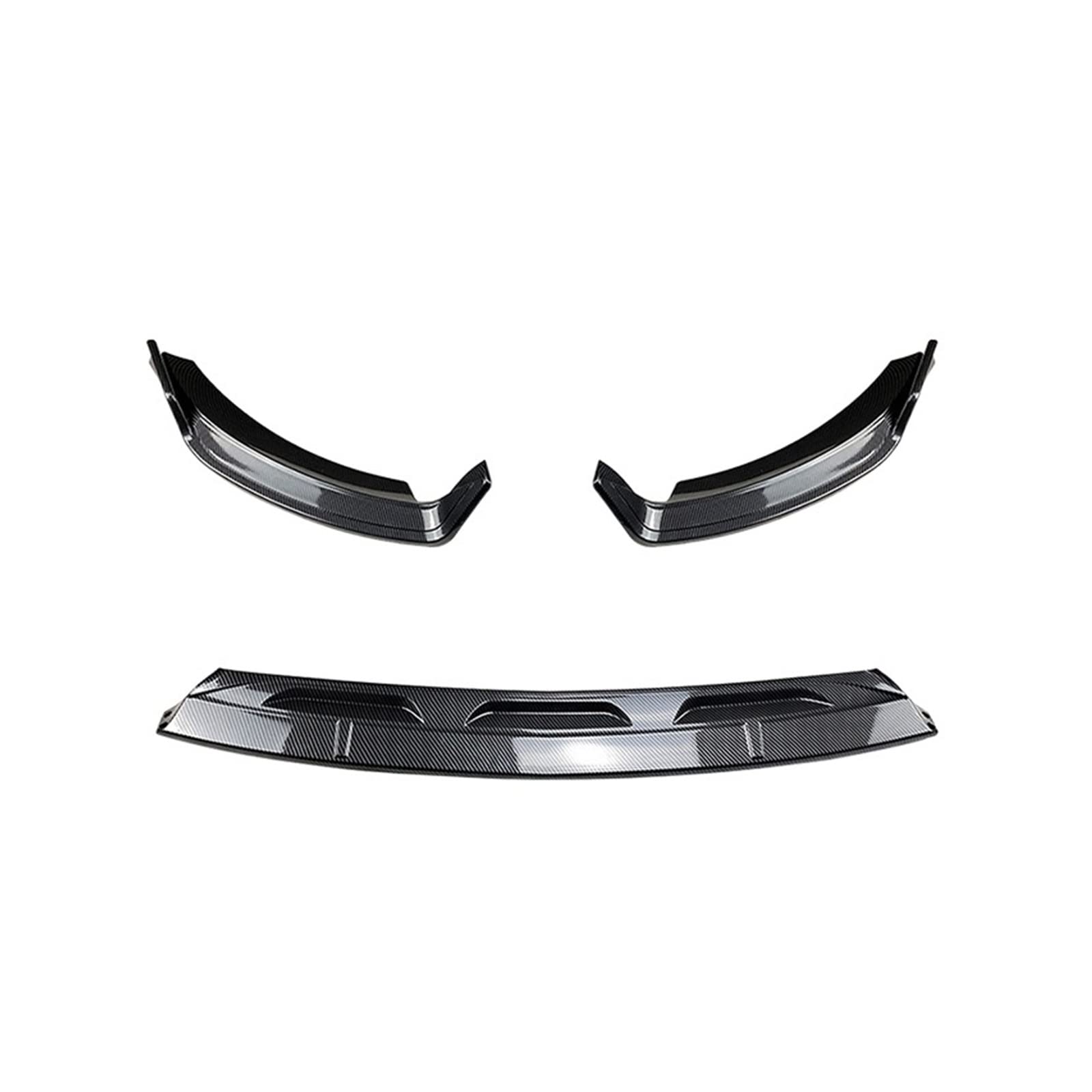 LAINGJINGMEI Auto-Frontstoßstangenlippensplitter-Diffusor-Spoilerschutz-Schutzabdeckungs-Trimmsatz Kompatibel mit Mercedes Benz GLE-Klasse W167 C167 2020-2022(Carbon Fiber Look) von LAINGJINGMEI