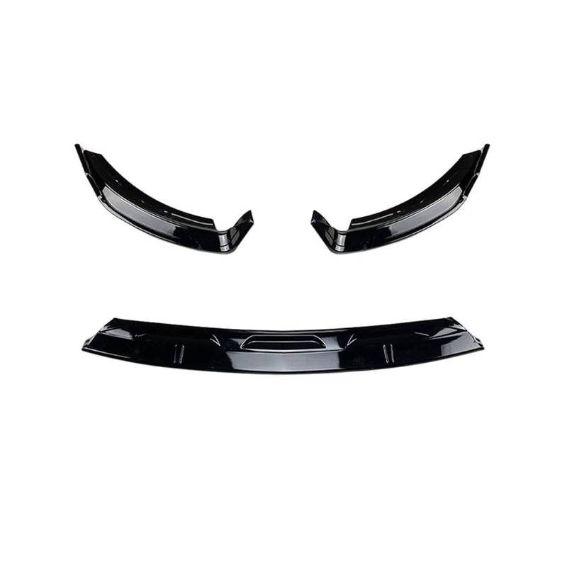 LAINGJINGMEI Auto-Frontstoßstangenlippensplitter-Diffusor-Spoilerschutz-Schutzabdeckungs-Trimmsatz Kompatibel mit Mercedes Benz GLE-Klasse W167 C167 2020-2022(Glossy Black) von LAINGJINGMEI