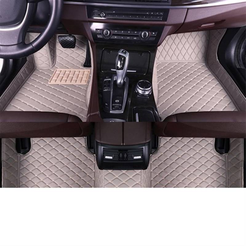 LAINGJINGMEI Auto Fußmatten Kompatibel for Hyundai Santa Fe Fünf Sitze 2013 2014 2015 2016 2017 2018 Auto Fuß Pads Teppich Abdeckung innen Zubehör(Gray) von LAINGJINGMEI