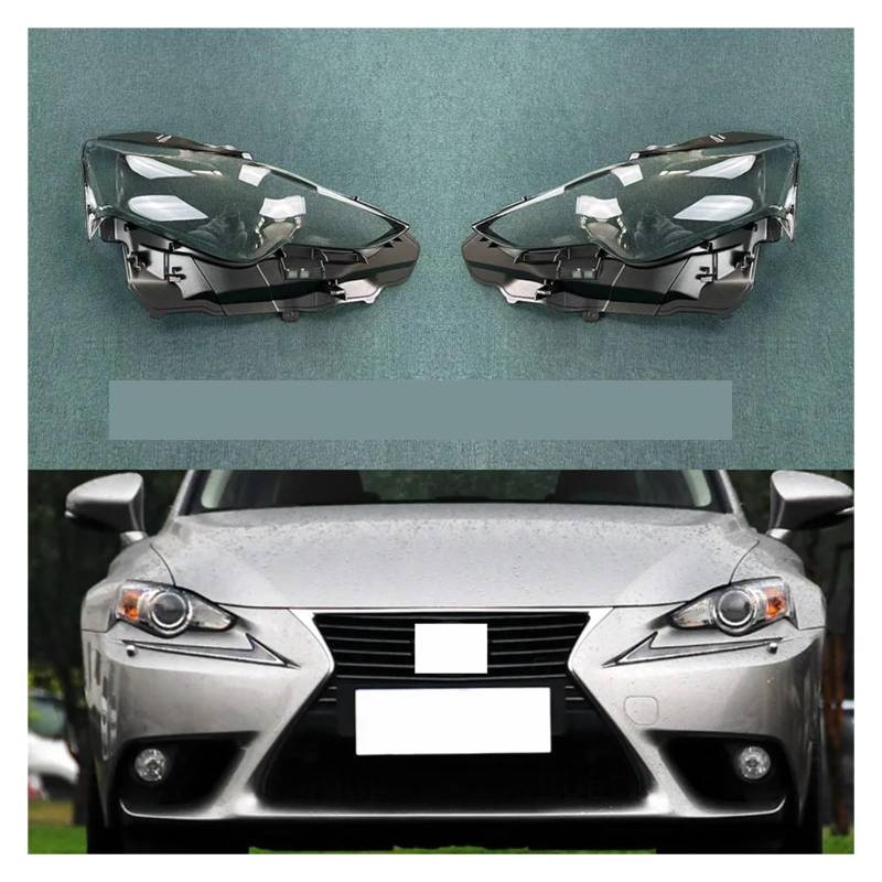 LAINGJINGMEI Auto-Scheinwerferschale, Lampenschirm, transparente Linsenabdeckung, Scheinwerferabdeckung, kompatibel mit Lexus IS250 IS300 2013 2014 2015(Left and Right) von LAINGJINGMEI